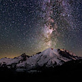 Milky Way over Mt Rainier